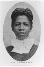 Portrait of Martha Drummer, a missionary for the UMC.