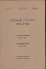 Spelman College Bulletin 1953-1954