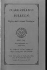 The Clark College Bulletin: Eighty-sixth Annual Catalogue, Announcements for  1953-1954
