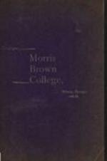 Morris Brown College Catalog 1898-1899