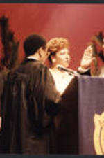 Mayor Jackson is sworn into office.