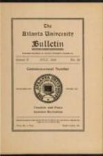 The Atlanta University Bulletin (newsletter), s. II no. 24: Commencement Number, July 1916