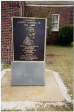 A photo of the historical marker presented by SCLC/WOMEN to commemorate Albert Turner, Sr.