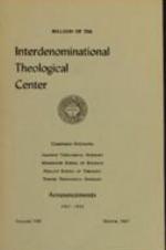 Bulletin of the Interdenominational Theological Center Vol. 8, March 1967