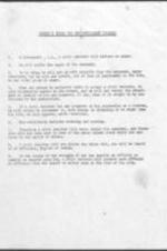 A document that lists Mahatma Gandhi's rules for a nonviolent soldier. 1 page.