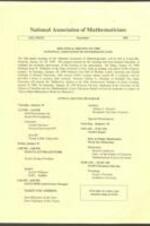 National Association of Mathematicians Newsletter, Fall 1989