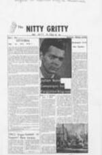 The first issue of the publication "Nitty Gritty", published in Atlanta, contains various articles discussing the paper's purpose, the conditions and challenges African American citizens face in Atlanta, and the need for political change. The paper aims to address the real issues affecting people in the "Nitty Gritty" areas of the city. It criticizes the city's politicians and government for not adequately addressing the needs of its citizens, particularly in terms of housing, education, and representation. The publication also highlights efforts by activists to address issues of slum housing, evictions, and poverty in Atlanta's marginalized communities. The paper calls for organized action and change to address the systemic inequalities faced by Black people in the city. 4 pages.