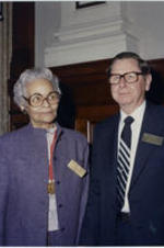 Grace Townes Hamilton stands with James M. Beck at the Georgia House of Representatives.