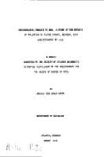 Environmental threats to man: a study of the effects of pollution in Fulton County, Georgia, 1970 and estimates of 1973, 1973