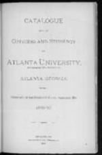 Catalogue of the Officers and Students of Atlanta University, 1886-87