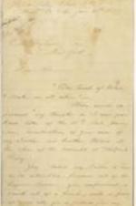 A letter to C. W. Tayleure to John Brown, Jr. concerning the death of Brown's brother, Watson. 5 pages.
