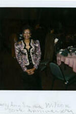 Mary Ann Smith Wilson at a banquet event.