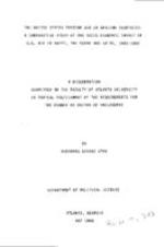 The United States foreign aid in African countries: a comparative study of the socio-economic impact of U.S. aid in Egypt, The Sudan and Zaire, 1965-1982, 1988