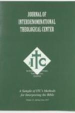 The Journal of the Interdenominational Theological Center, Vol. 41 Fall 2015