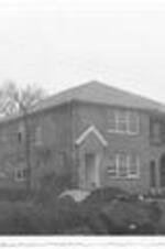 Exterior of the construction of a home of an Atlanta University faculty member located along Beckwith Street. Written on verso: AU Faculty Home - Beckwith Street, 1949