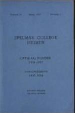 Spelman College Catalog 1936-1937