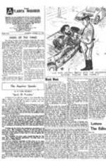 These articles in the Atlanta Inquirer are about political influence on race discrimination related to recent local events and the inaugural ball.  Articles featured in this issue are "Signs Of The Times,"  Holman's "The Inquirer Speaks," "Black Week." accompanied by a political cartoon, and "Letters The Editor". 1 page.