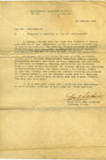 Commendation sent to Trezzvant Anderson for his exemplary correspondence work with the 761st Tank Battalion in Europe.