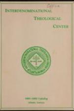 Bulletin of the Interdenominational Theological Center Vol. 28, January 1991