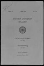 The Atlanta University Bulletin (catalogue), s. III no. 134;1965-1966; Announcements 1966-1967
