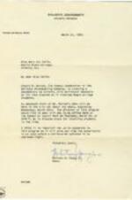 Correspondence from Whitney M. Young Jr., Dean at the Atlanta University School of Social Work, to Mary Ann Smith discussing an upcoming documentary by Edward R. Murrow of the National Broadcasting Company. The documentary is on Atlanta, and the show's director is requesting to meet Mary Ann Smith at the dean's office. 2 pages.