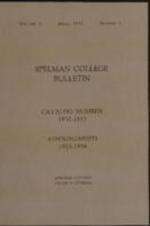 Spelman College Bulletin 1932-1933