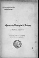 Quarterly Bulletin Catalogue Edition: Gammon Theological Seminary 1896