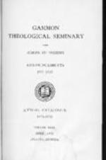 Gammon Theological Seminary and School of Missions Announcements 1932-1933 Annual Catalogue 1931-1932, Vol. XLIX