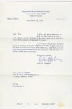 A letter to Hoyt Fuller from John H. Johnson thanking him for his time spent at the Johnson Publishing Company.