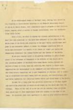 Neighborhood Union Response to Committee on Inter-racial Relations of the Women's Missionary Council of the M. E. Church South concerning conditions in domestic service, child welfare, conditions of travel, education, lynching, public press, and suffrage. 6 pages.