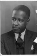 A portrait of Wallace Thurman. Written on verso: Wallace Thurman (1902-1934) author of "The Blacker the Berry" "Infants of the Spring"
