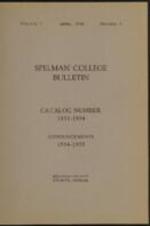 Spelman College Catalog 1933-1934