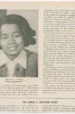 "Miss Lucia T. Thomas" article on Lucia T. Thomas' biographical information. 1 page.