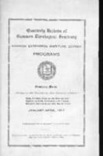 Quarterly Bulletin of Gammon Theological Seminary:  Gammon Extension Institute Edition Programs 1917