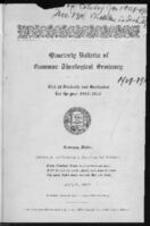 Quarterly Bulletin of Gammon Theological Seminary 1909-1910