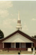 Exterior of Silver Bluff Baptist Church in Jackson, South Carolina.