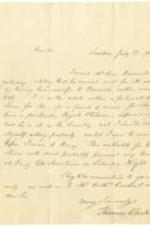 Correspondence between Thomas Clarkson and William Buck regarding a visit to Buck's estate.
