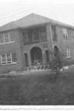 Exterior of the construction of a home of an Atlanta University faculty member located along Beckwith Street. Written on verso: AU Faculty Home - Beckwith Street, 1949