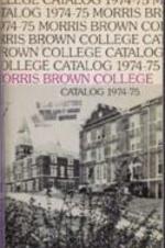 Morris Brown College Catalog 1975-1976