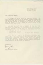 Summary/follow-up letter written by Mary Ann Smith to a Committee Member. She recaps details from "COAHR 30th Anniversary Planning Committee 90-91 - CAU Meeting Notes, November 10, 1990' for the Committee Member. 1 page.