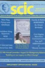 The April 15, 2001 issue of the national magazine of the Southern Christian Leadership Conference (SCLC). 93 pages.