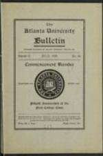 The Atlanta University Bulletin (newsletter), s. II no. 64: Commencement Number, July 1926