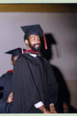 An unidentified graduate at the 1979 graduation ceremony.
