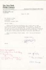 Letter to Pauline Young from the Schomberg Center expressing continued interest in acquiring the Dunbar papers.