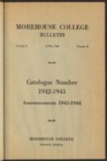 Morehouse College Catalog 1942-1943, Announcements 1943-1944, April 1943