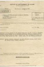A notice of settlement of claim for Irvin McDuffie.