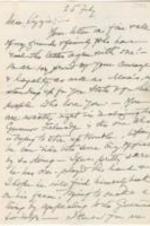 A letter to Elizabeth McDuffie regarding the death of John Hope.