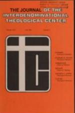 The Journal of the Interdenominational Theological Center, Vol. XIII No. 1 Fall 1985