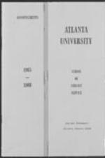 A booklet full of information pertaining to Atlanta University's School of Library and Information Service during the 1965/1966 school year.