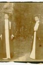 Portrait of 1901 graduates Claudia White (right) and Jane Anna Granderson (left).